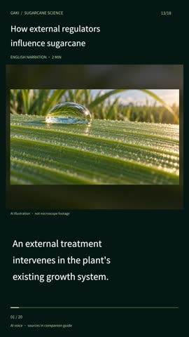How external regulators influence sugarcane