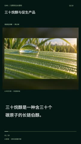 三十烷醇与促生产品