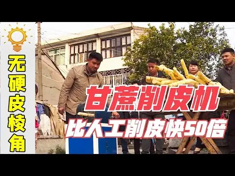 浙江甘蔗削皮机发明报道