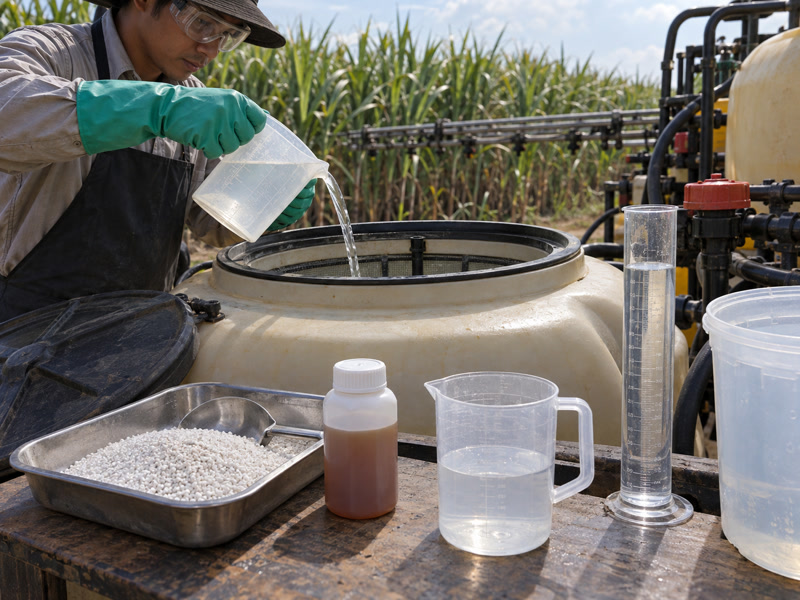 叶面配液：浓度、水量与混配