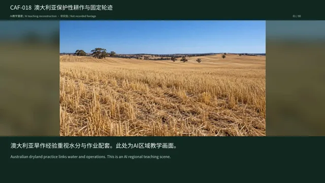 澳大利亚保护性耕作与固定轮迹